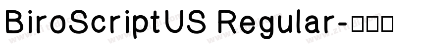 BiroScriptUS Regular字体转换